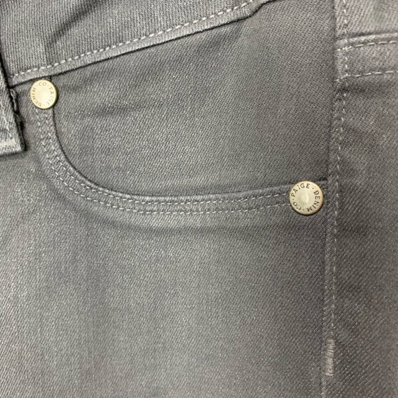 PAIGE Gray Waxed Verdugo Ankle Jeans 26 - Picture 8 of 11